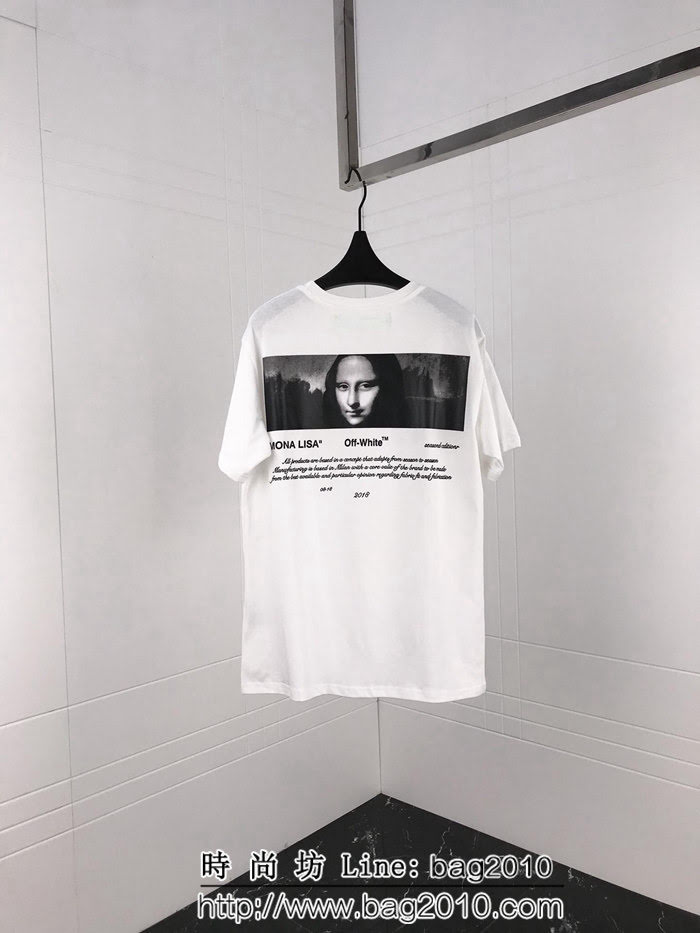 OFF-white19ss春夏新款 04支線系列 箭頭印花 精梳棉短袖 男女同款 ydi1457